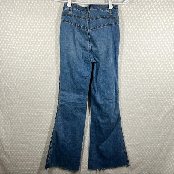 Free People We The Free Big Flare High Rise Curvy Boho Jeans - Picture 3 of 4